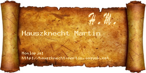 Hauszknecht Martin névjegykártya